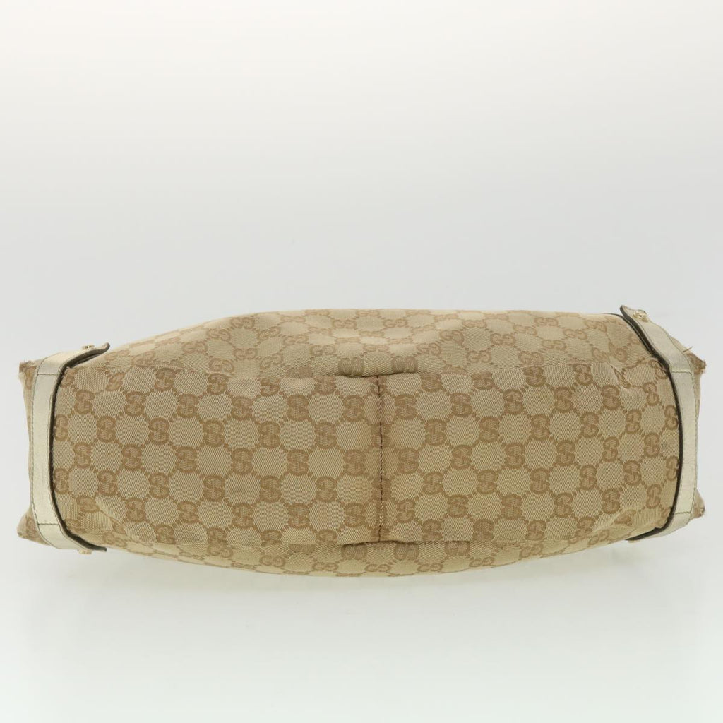 GUCCI GG Canvas Shoulder Bag Beige 130736 ac1684