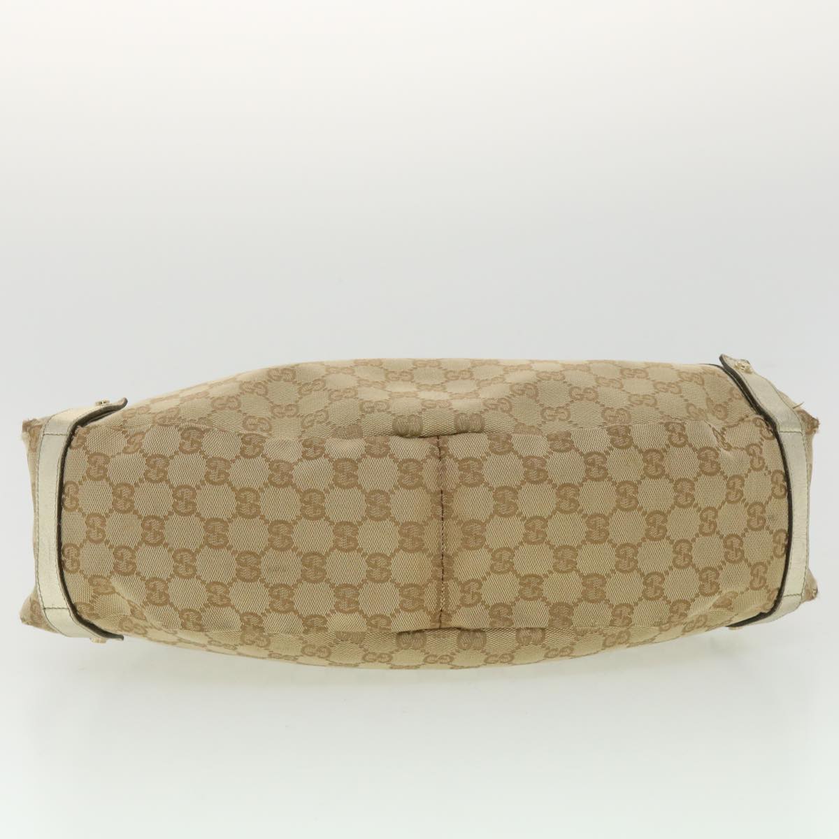 GUCCI GG Canvas Shoulder Bag Beige 130736 ac1684