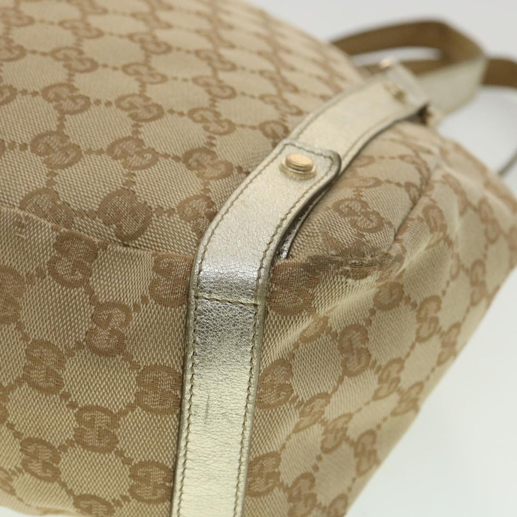 GUCCI GG Canvas Shoulder Bag Beige 130736 ac1684