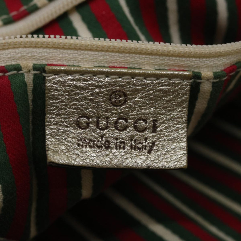 GUCCI GG Canvas Shoulder Bag Beige 130736 ac1684