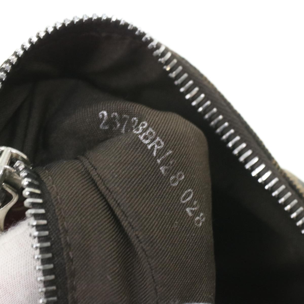 FENDI Zucca Canvas Shoulder Bag Brown Black ac1729