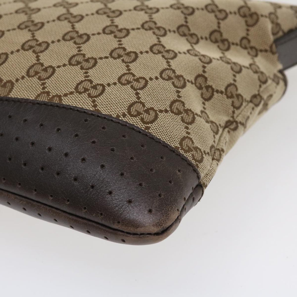 GUCCI GG Canvas Shoulder Bag Canvas Beige Brown 145856 ac1754