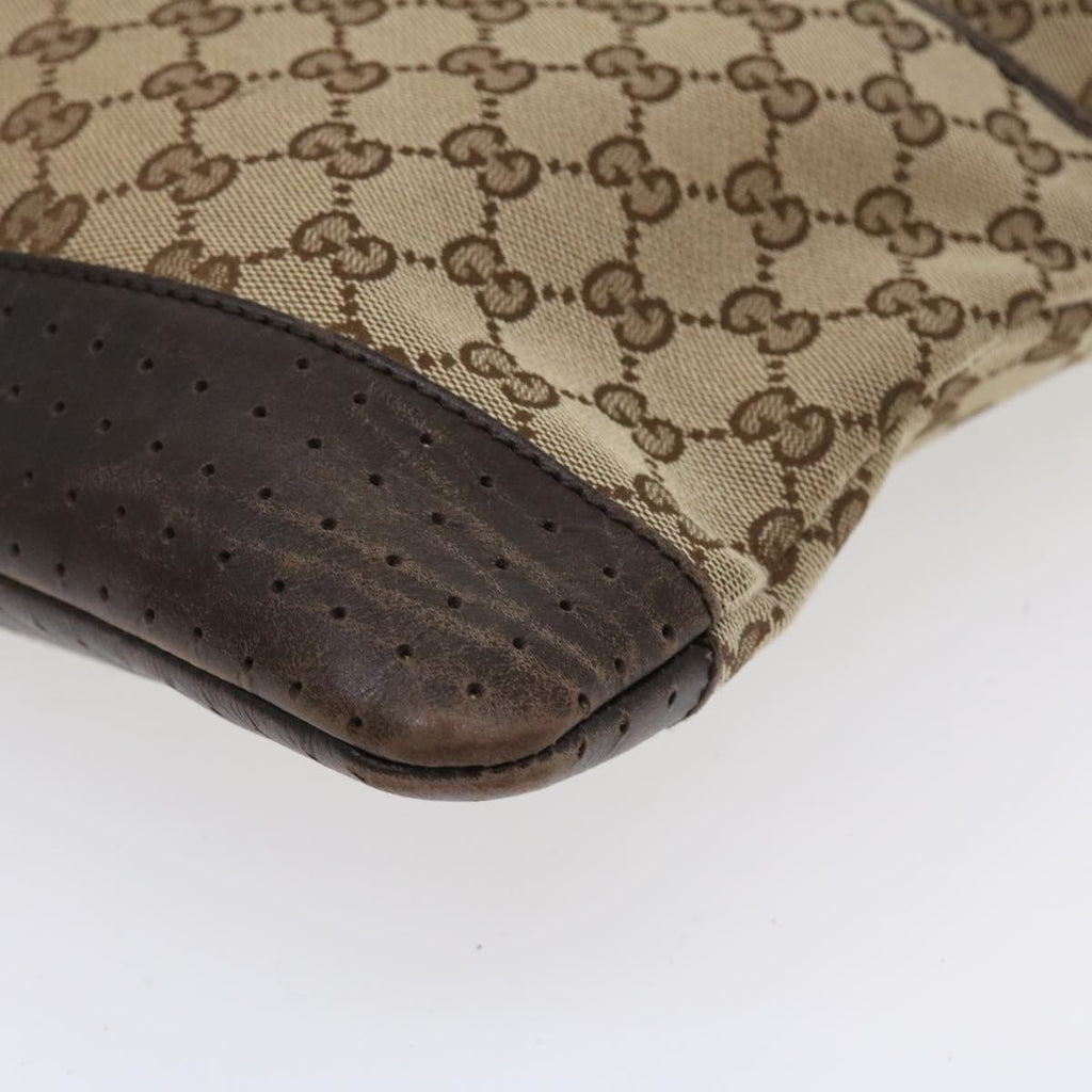 GUCCI GG Canvas Shoulder Bag Canvas Beige Brown 145856 ac1754
