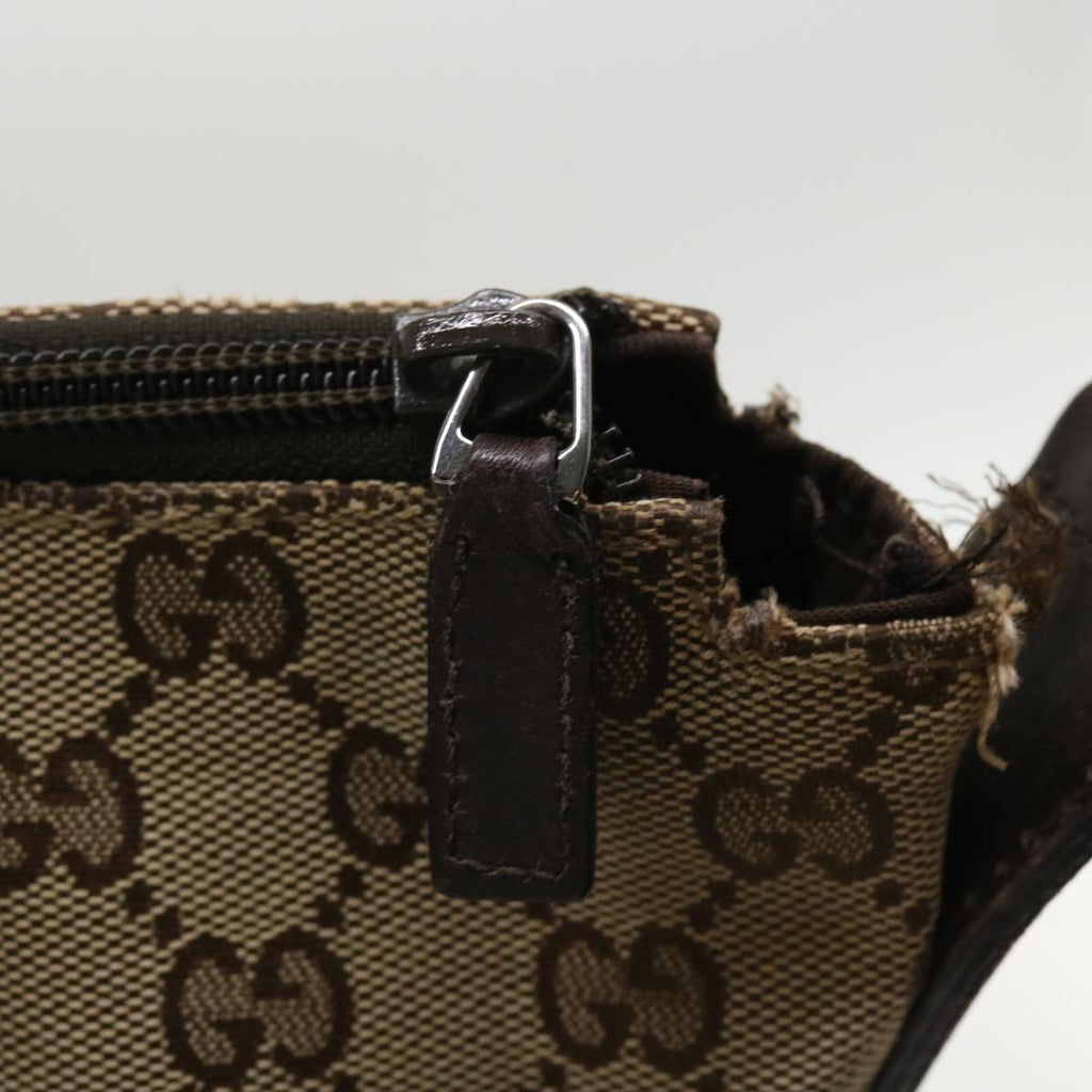 GUCCI GG Canvas Shoulder Bag Canvas Beige Brown 145856 ac1754