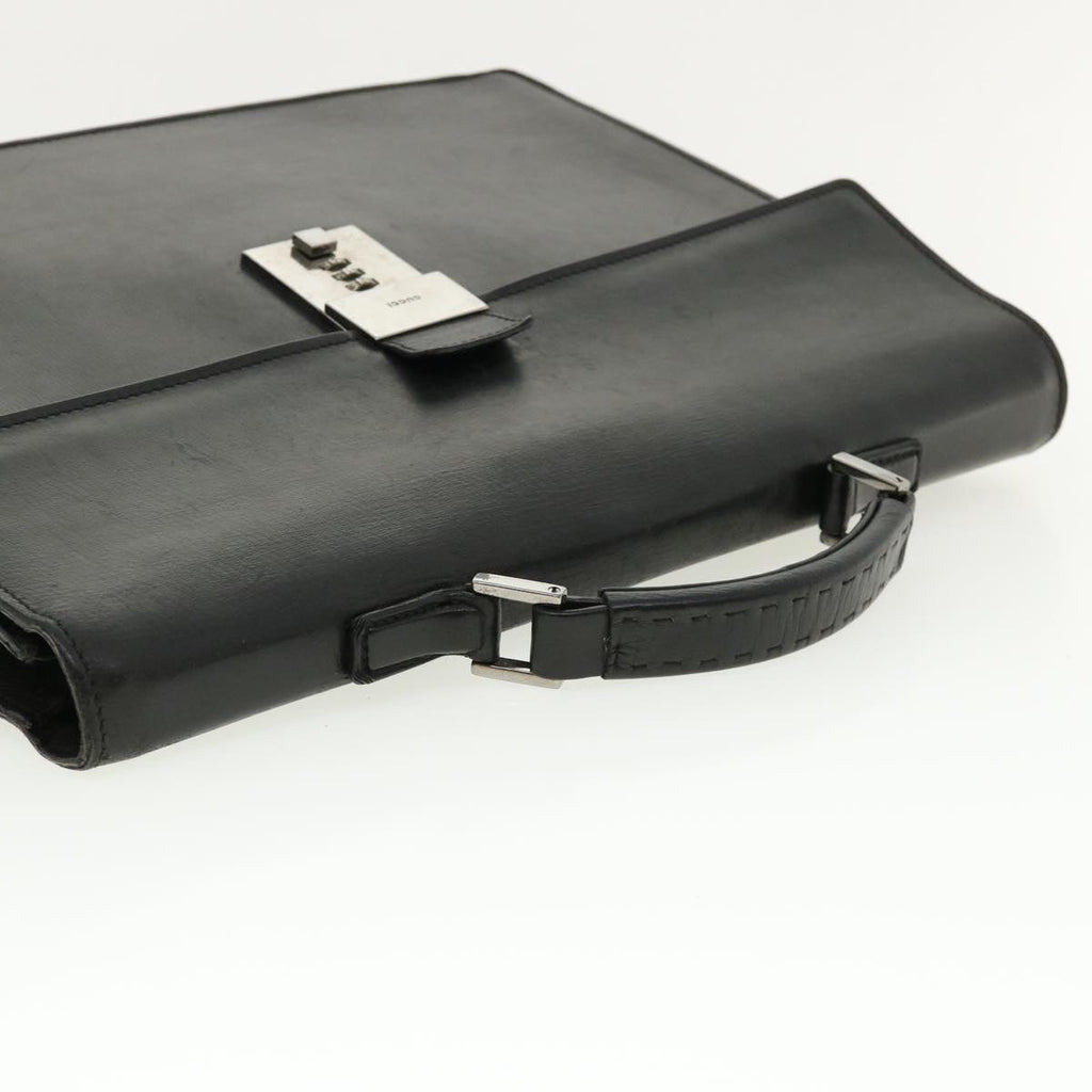 GUCCI Business Bag Leather Black 34044 ac1756