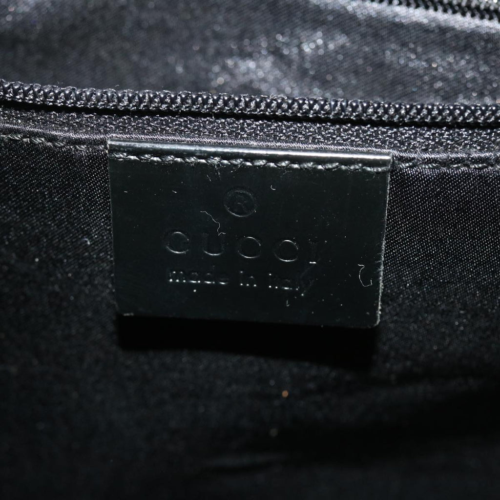 GUCCI Shoulder Bag Canvas Black 3297 ac1758