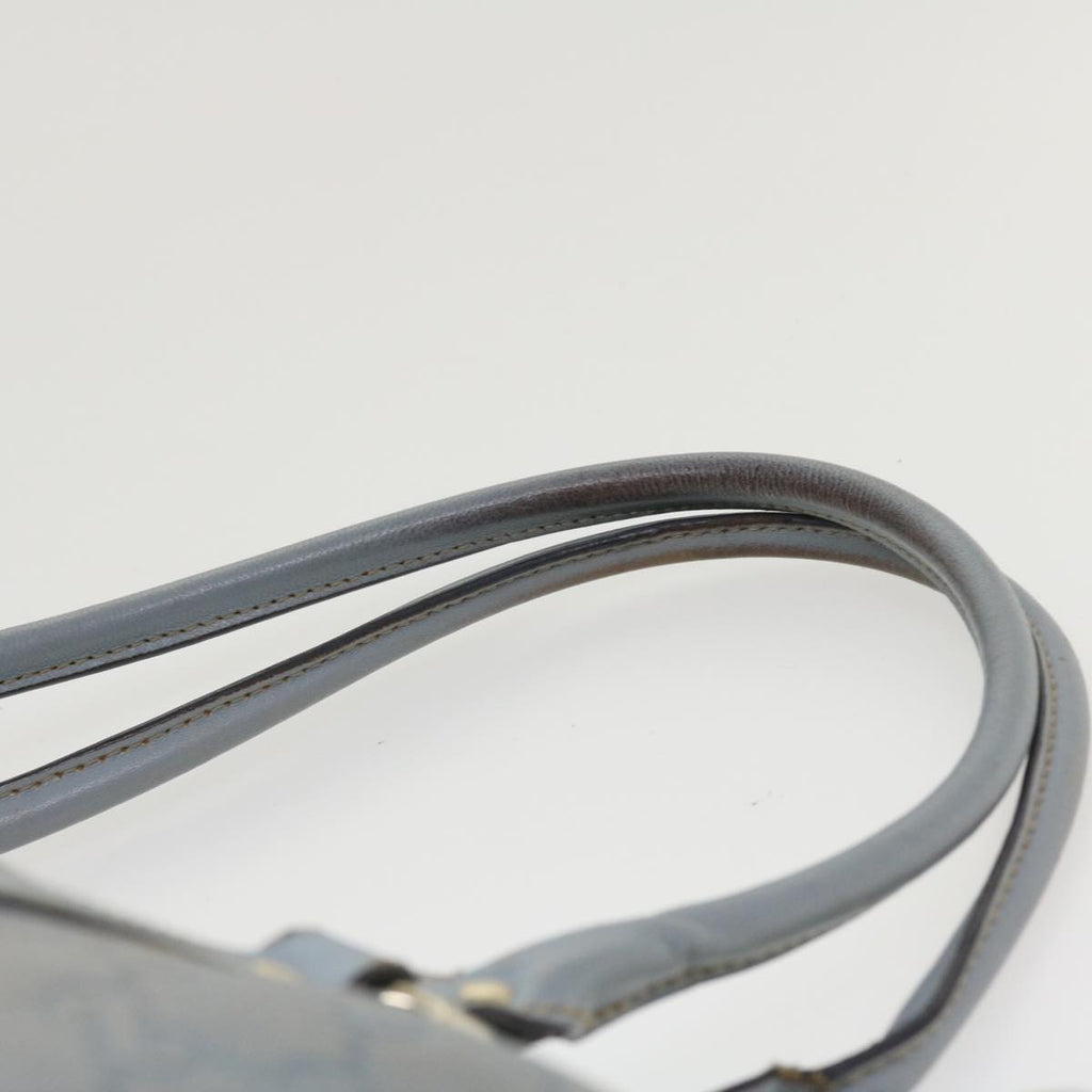 GUCCI GG Canvas Shoulder Bag Leather Light Blue 197953 ac1765