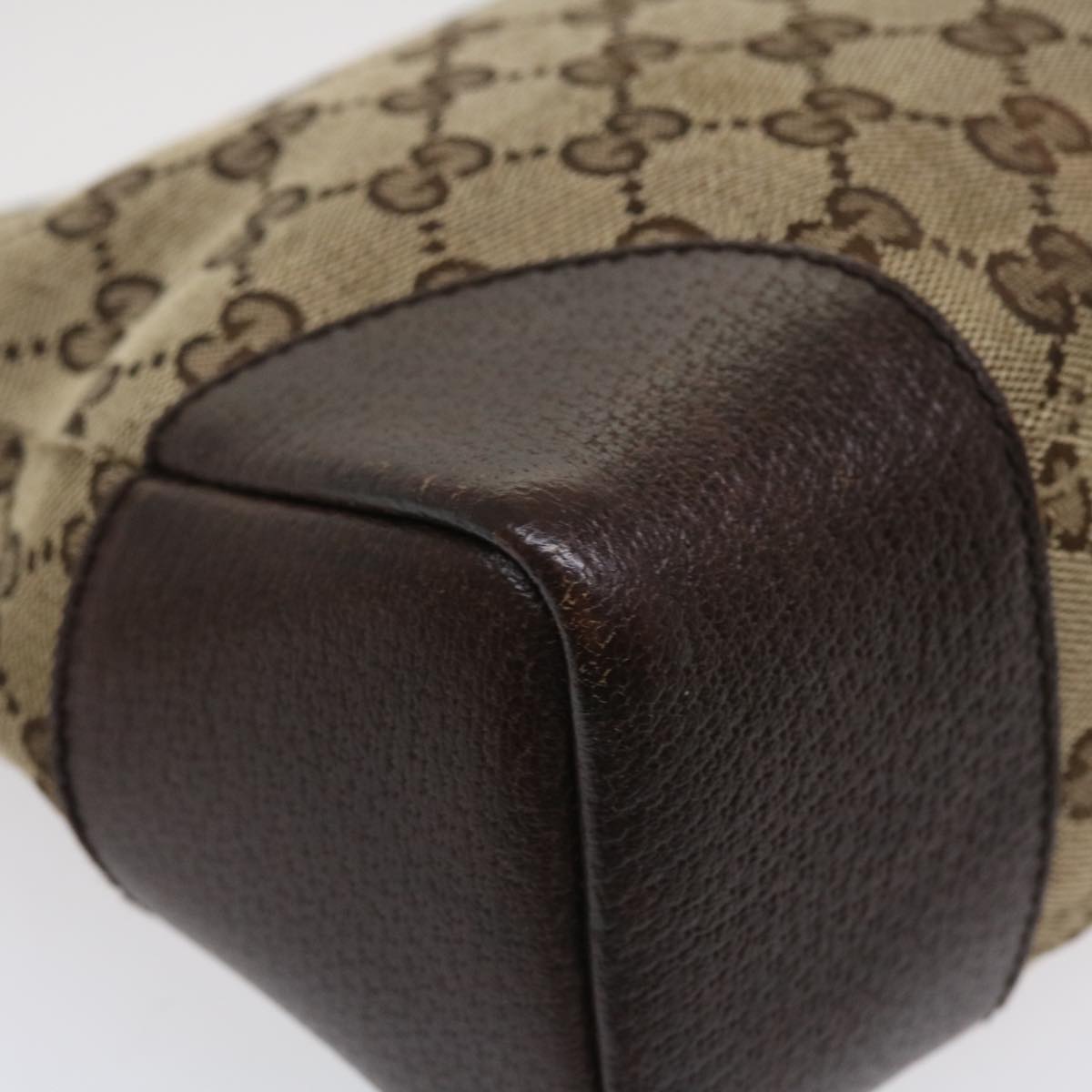 GUCCI GG Canvas Shoulder Bag Canvas Beige Brown 114273 ac1767