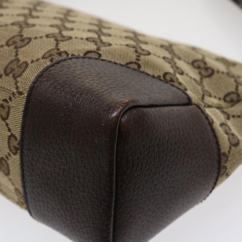 GUCCI GG Canvas Shoulder Bag Canvas Beige Brown 114273 ac1767