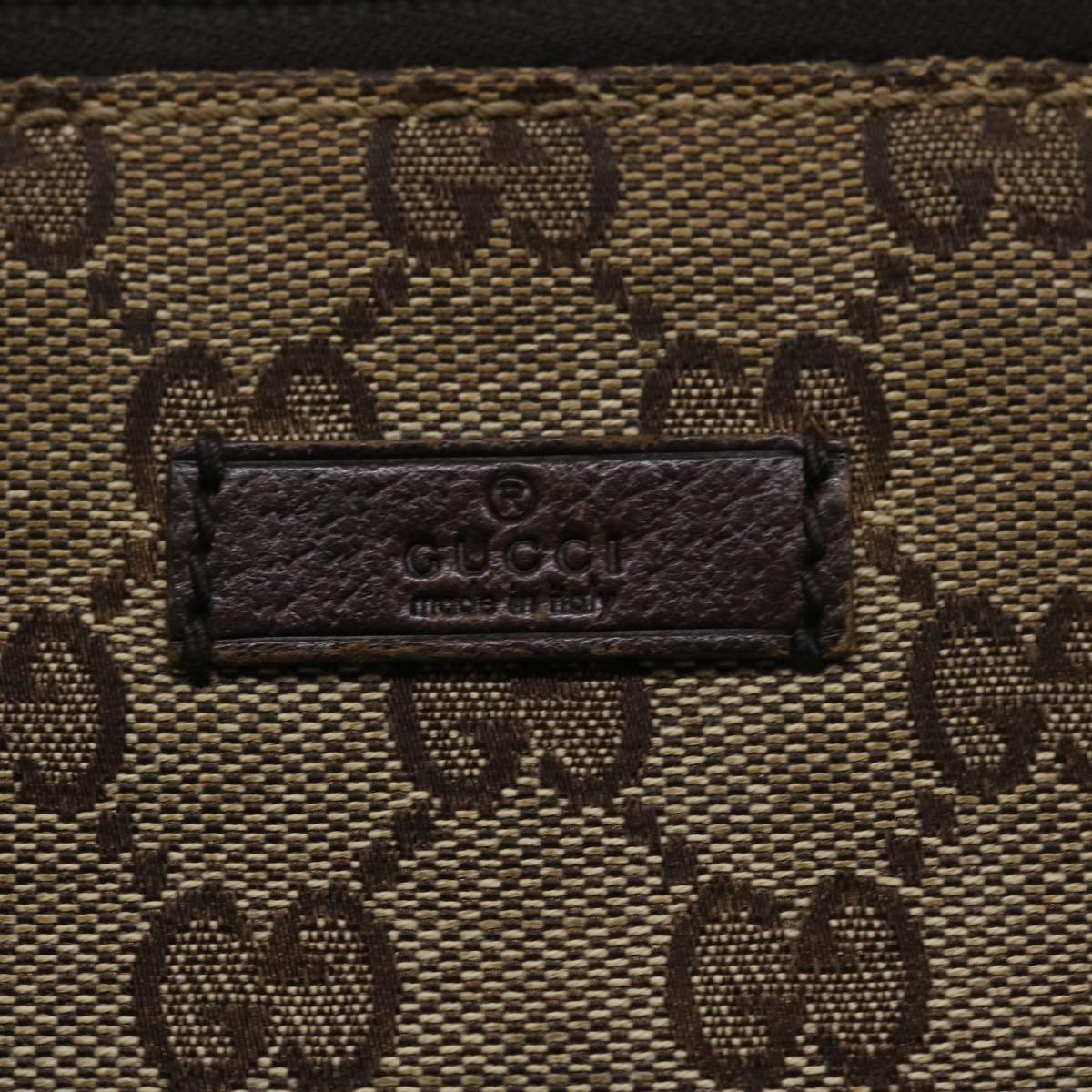 GUCCI GG Canvas Shoulder Bag Canvas Beige Brown 114273 ac1767