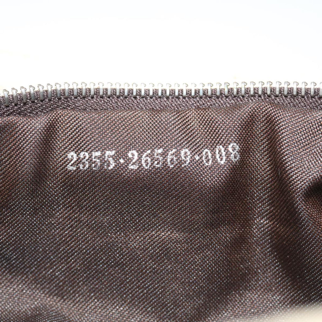 FENDI Mamma Baguette Shoulder Bag Canvas Beige 2355 26569 008 ac1798