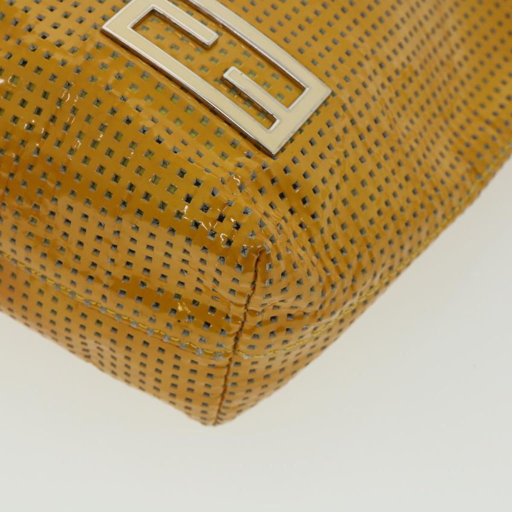 FENDI Tote Bag Enamel Yellow White ac1799