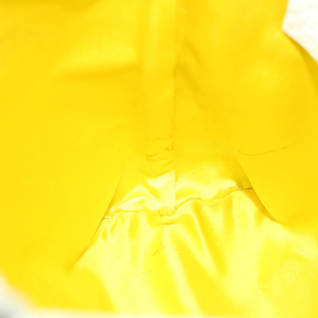 FENDI Tote Bag Enamel Yellow White ac1799