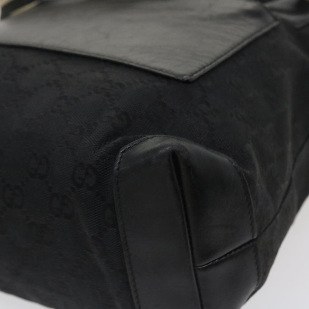 GUCCI GG Canvas Tote Bag Black White 0190402 ac1822