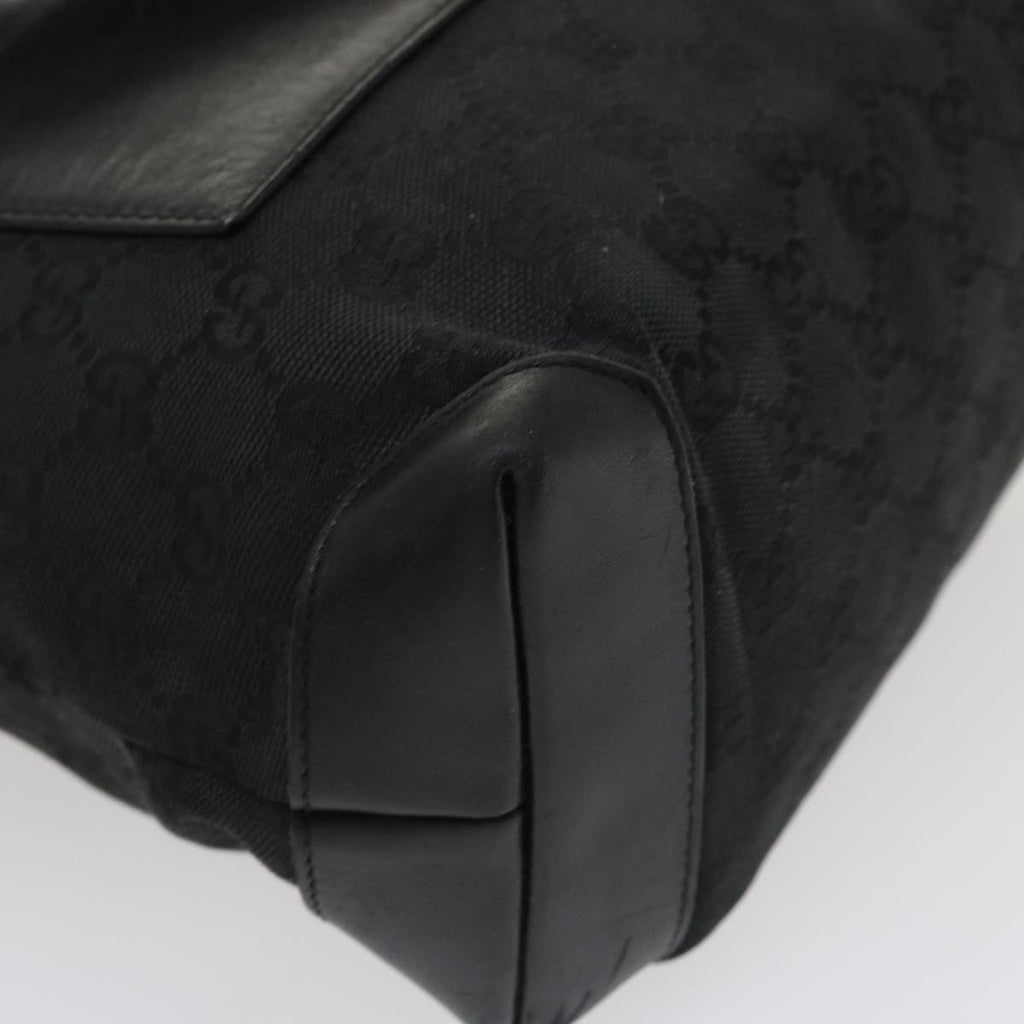GUCCI GG Canvas Tote Bag Black White 0190402 ac1822