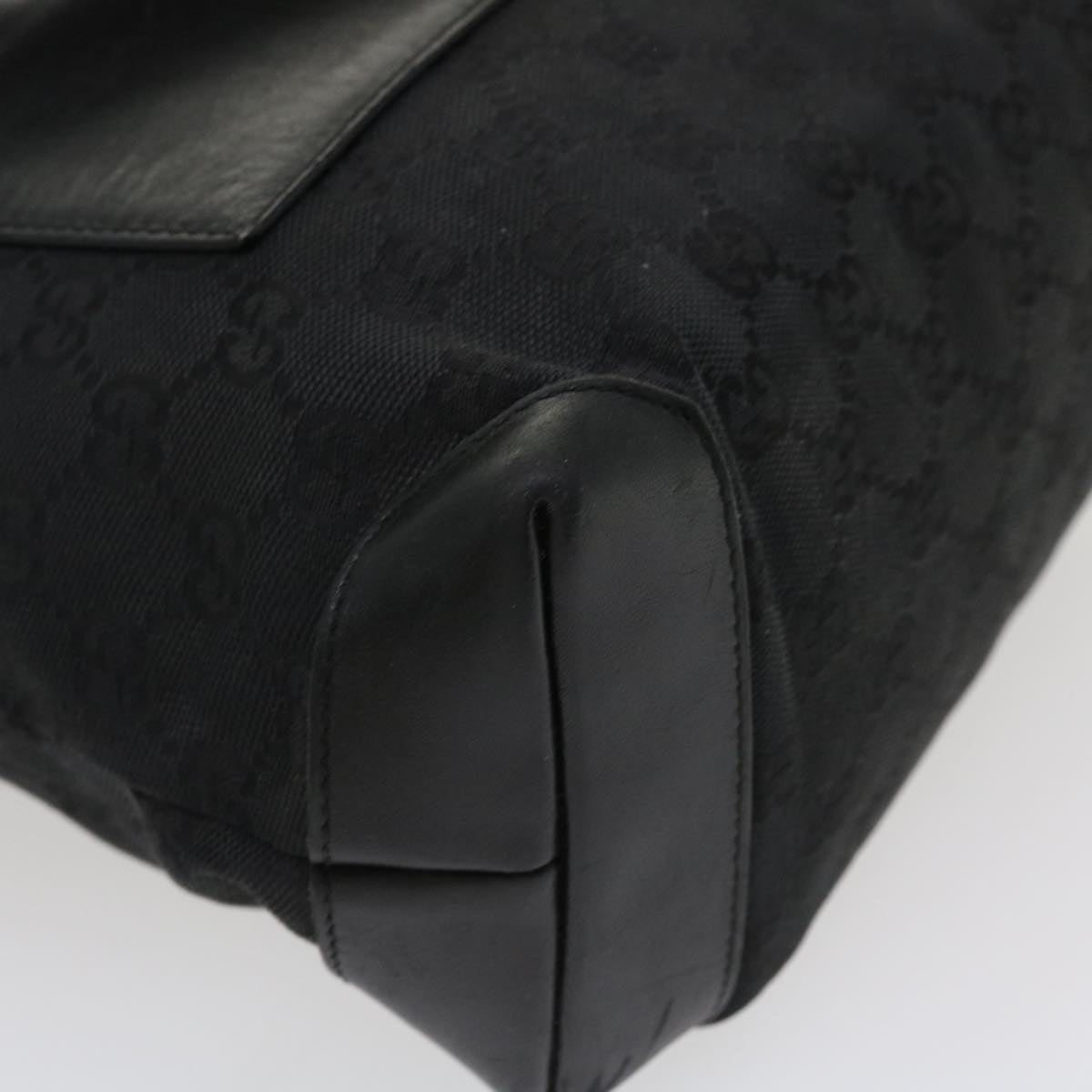 GUCCI GG Canvas Tote Bag Black White 0190402 ac1822