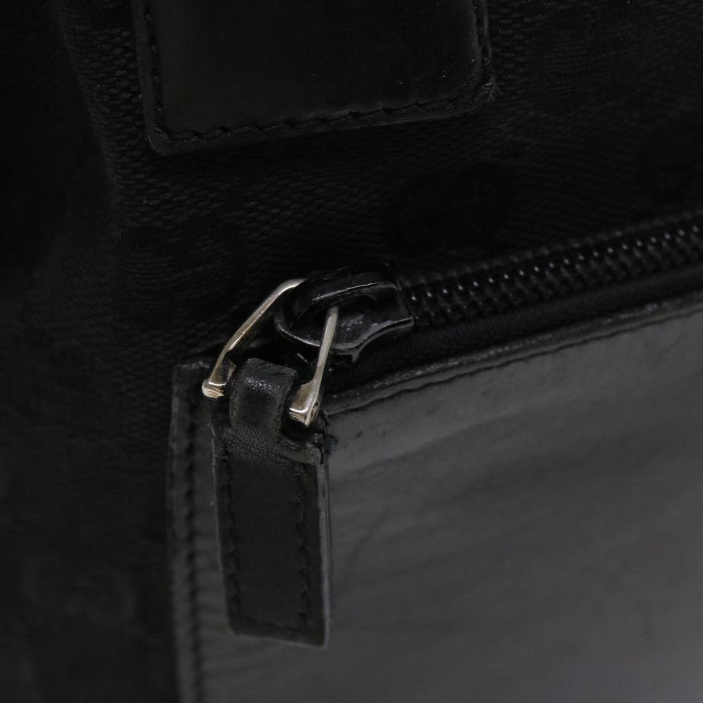 GUCCI GG Canvas Tote Bag Black White 0190402 ac1822