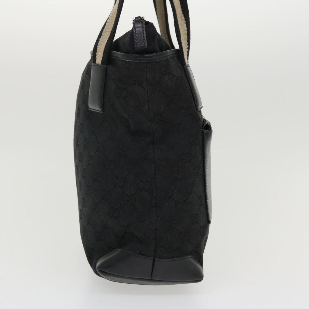 GUCCI GG Canvas Tote Bag Black White 0190402 ac1822