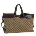 GUCCI GG Canvas Hand Bag Beige 106251 ac1823