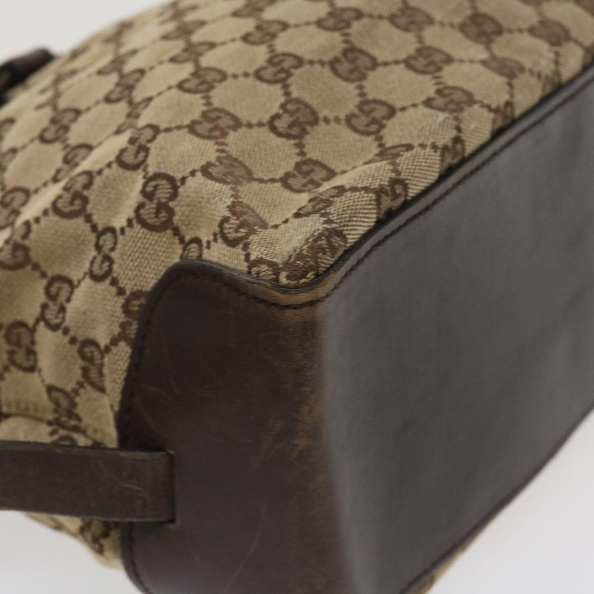 GUCCI GG Canvas Hand Bag Beige 106251 ac1823