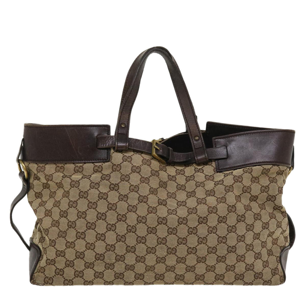 GUCCI GG Canvas Hand Bag Beige 106251 ac1823