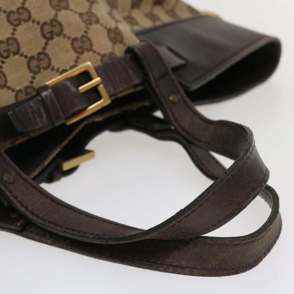 GUCCI GG Canvas Hand Bag Beige 106251 ac1823