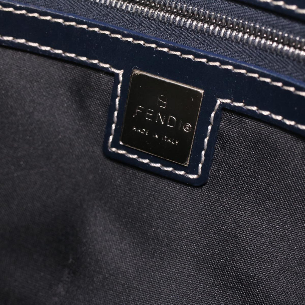 FENDI Zucchino Canvas Hand Bag Navy 71-16533-0-012 ac1835