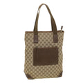 GUCCI GG Canvas Tote Bag Beige Brown 0190401 ac1839