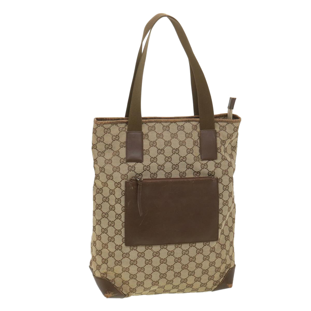 GUCCI GG Canvas Tote Bag Beige Brown 0190401 ac1839