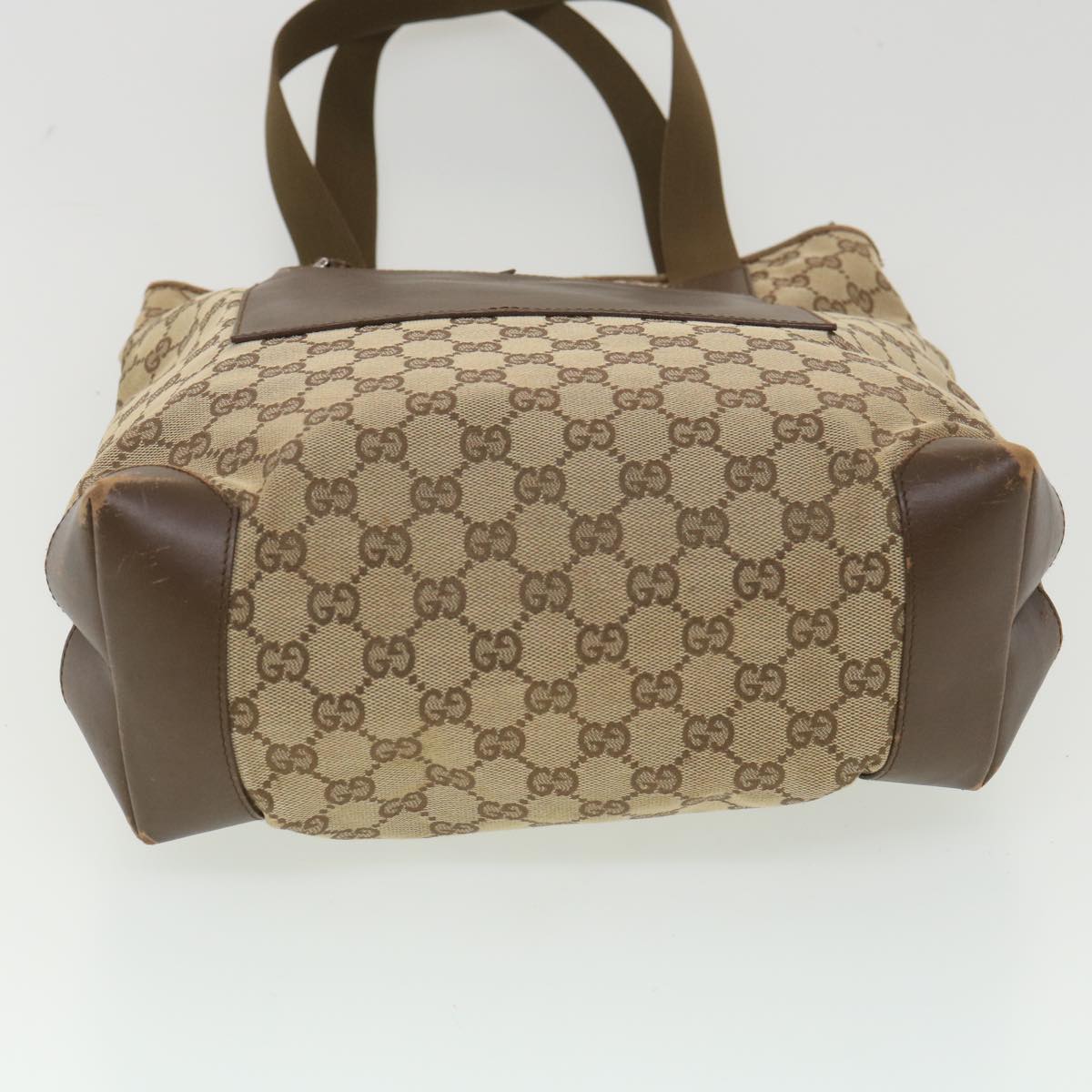 GUCCI GG Canvas Tote Bag Beige Brown 0190401 ac1839
