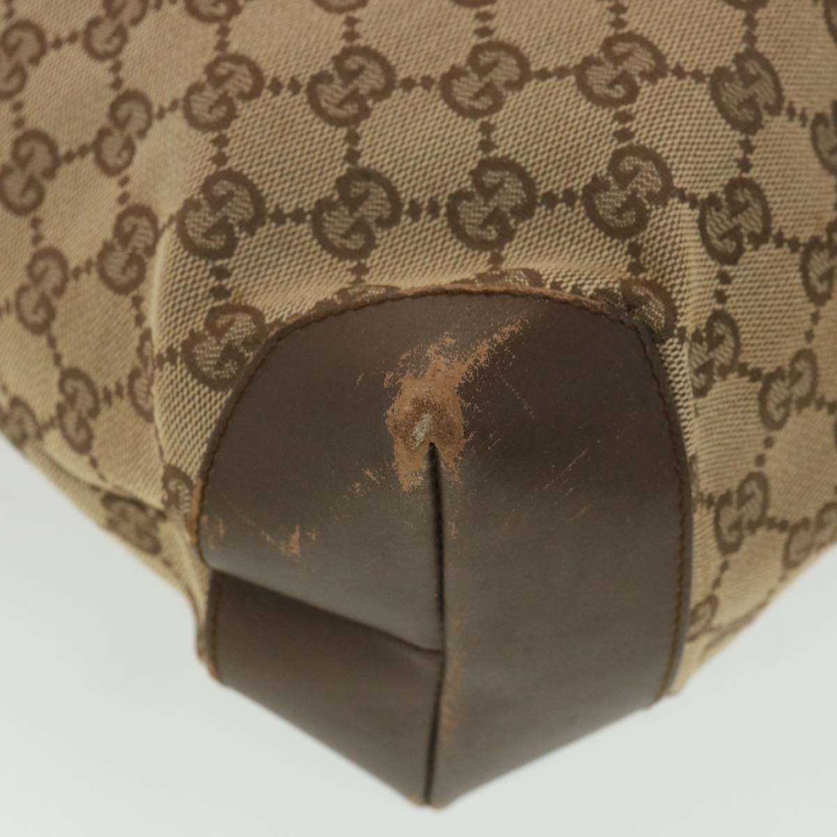 GUCCI GG Canvas Tote Bag Beige Brown 0190401 ac1839