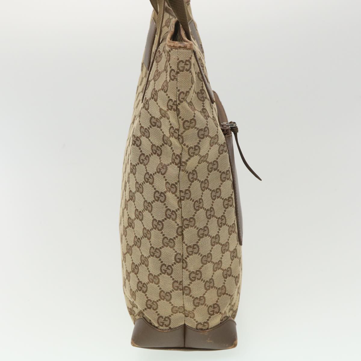 GUCCI GG Canvas Tote Bag Beige Brown 0190401 ac1839