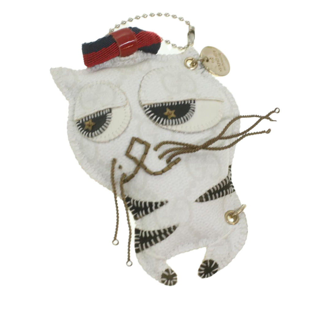GUCCI GG Canvas Charm White ac1871