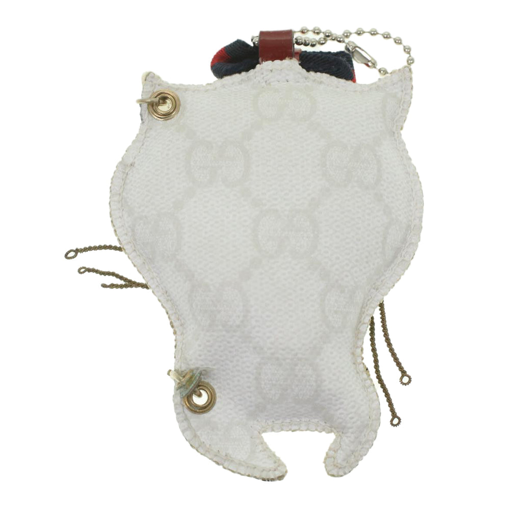 GUCCI GG Canvas Charm White ac1871