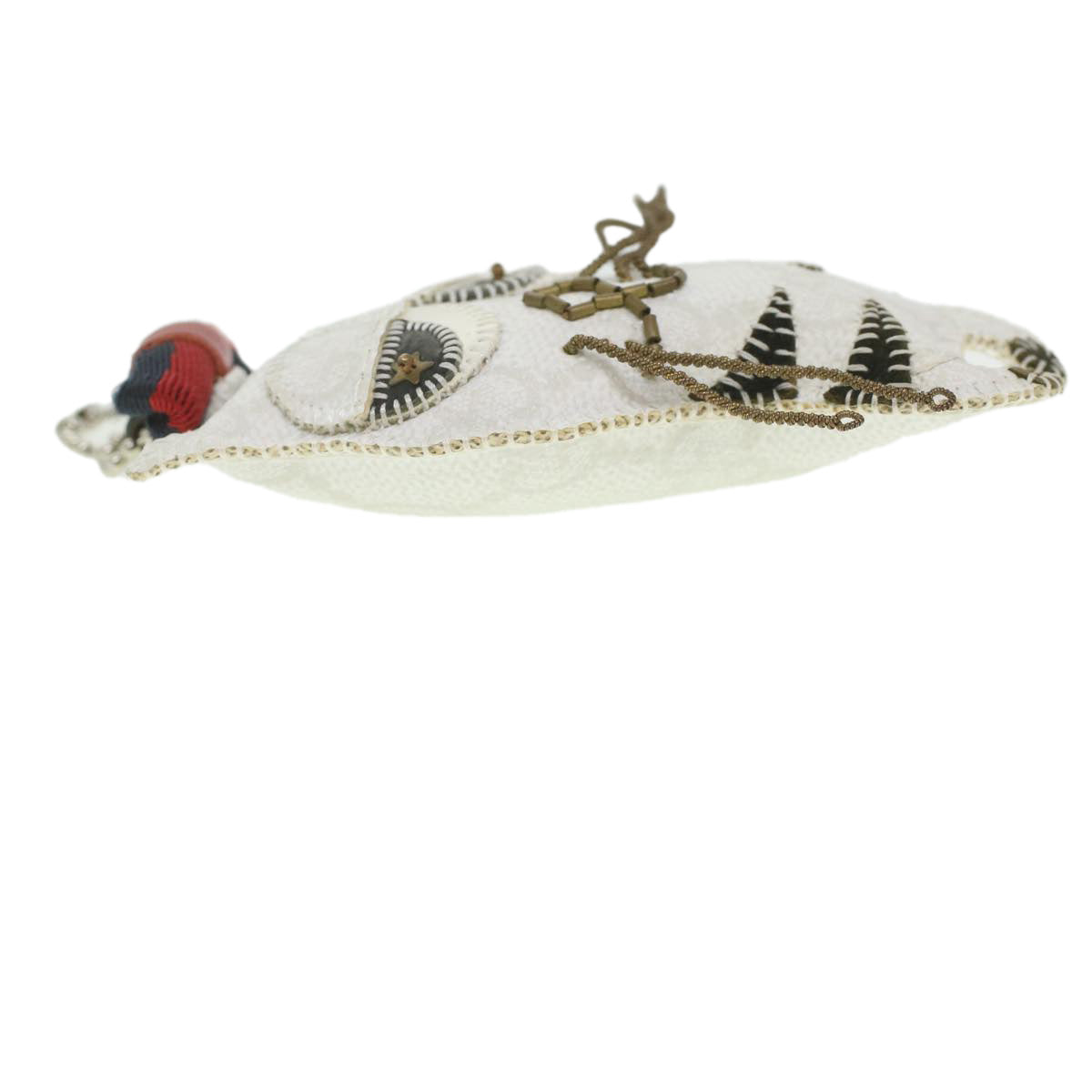 GUCCI GG Canvas Charm White ac1871