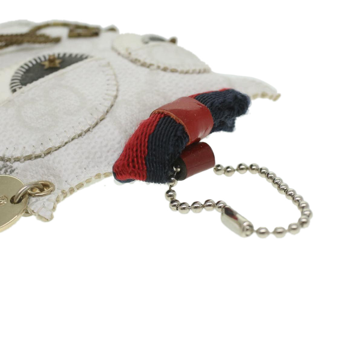 GUCCI GG Canvas Charm White ac1871