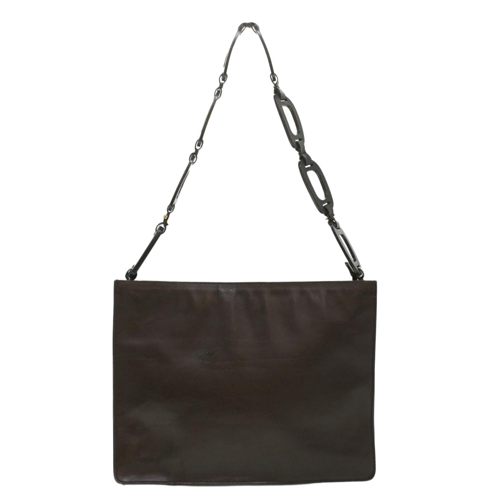 GUCCI Shoulder Bag Leather Brown 001 2122 1822 ac1903