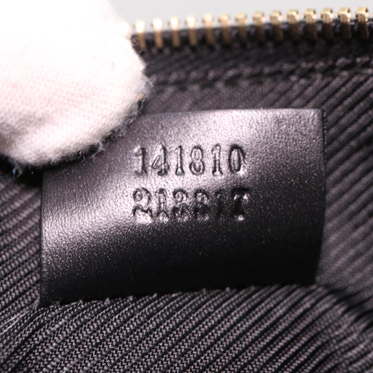 GUCCI Guccissima Pouch Black 141810 ac1916