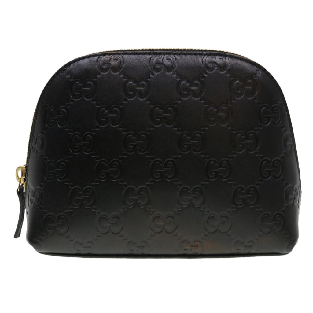 GUCCI Guccissima Pouch Black 141810 ac1916
