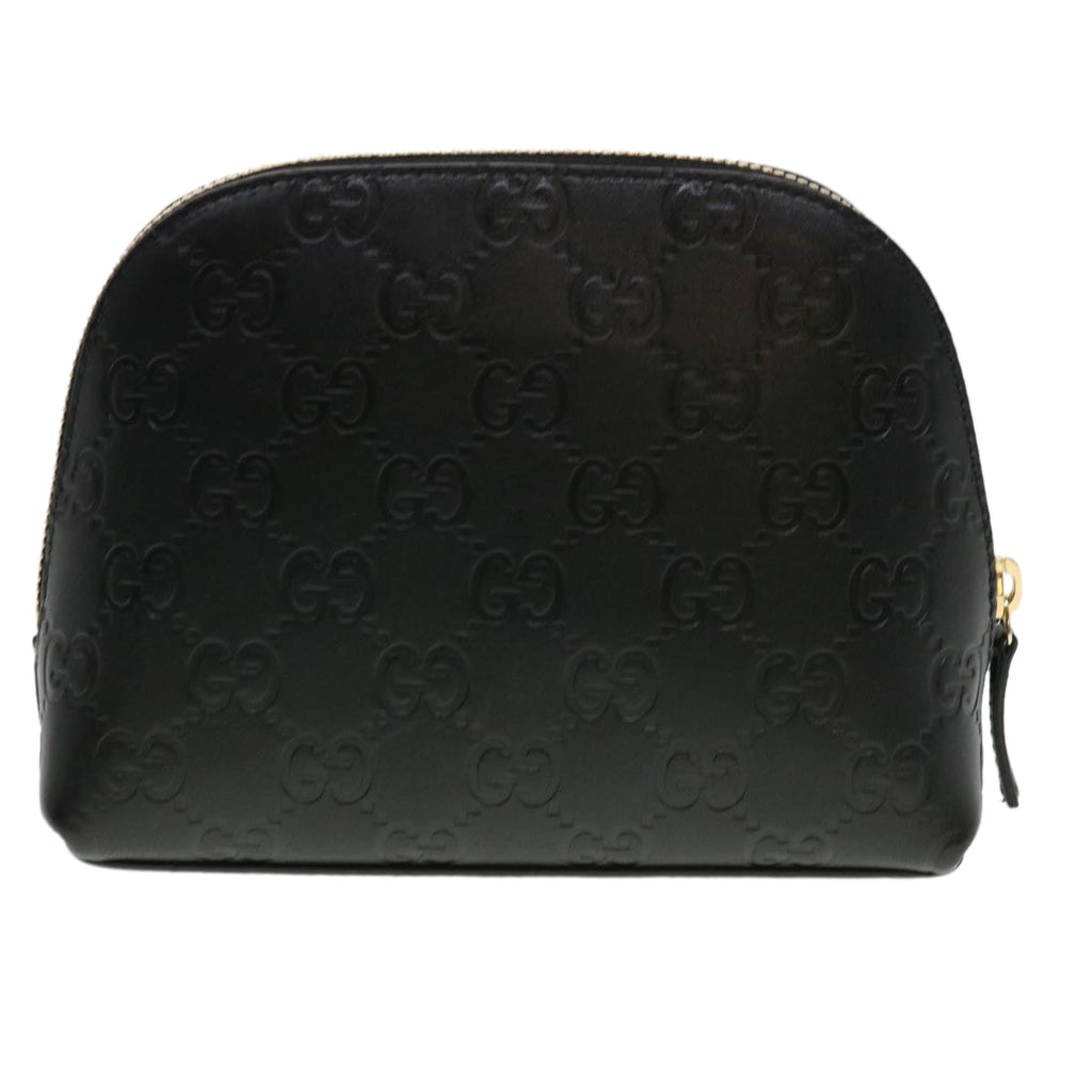 GUCCI Guccissima Pouch Black 141810 ac1916