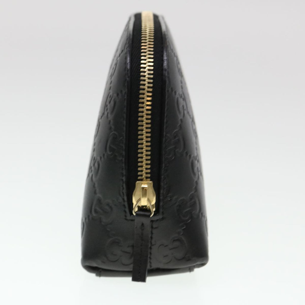 GUCCI Guccissima Pouch Black 141810 ac1916