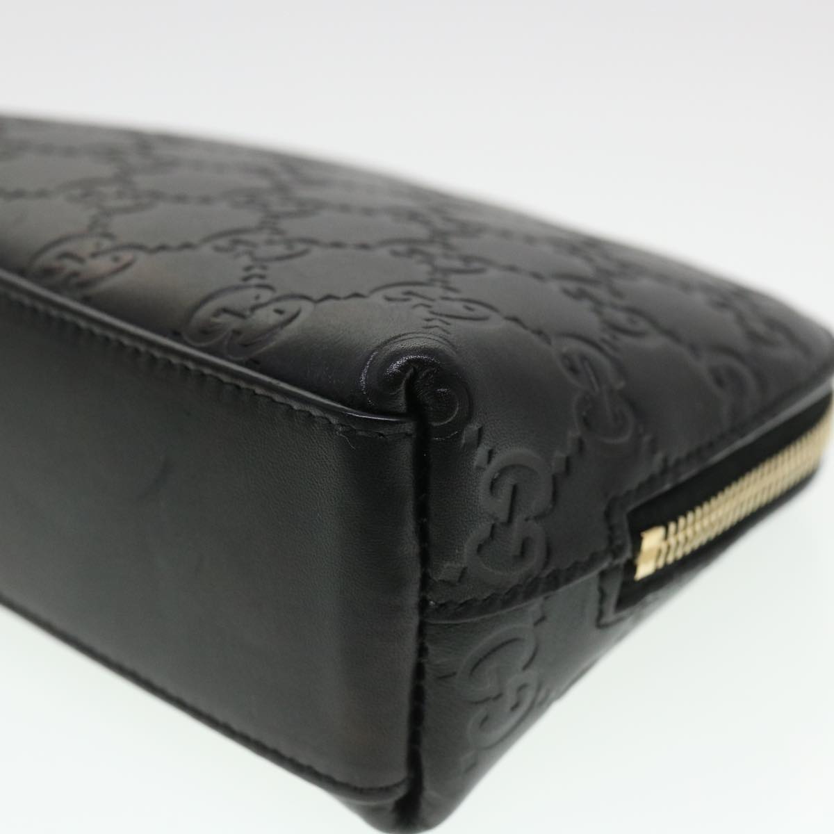 GUCCI Guccissima Pouch Black 141810 ac1916