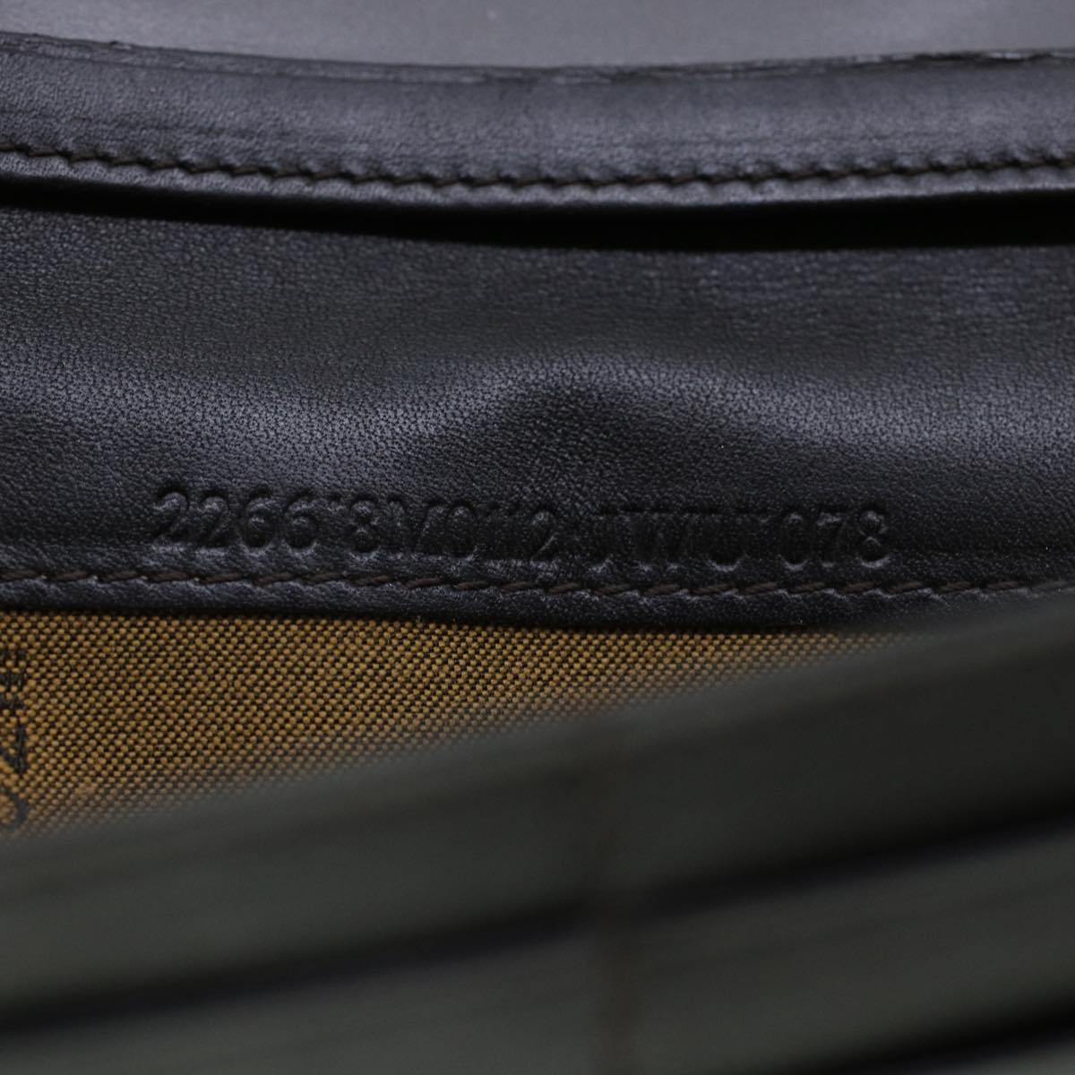 FENDI Zucca Canvas Wallet Black Brown ac1940