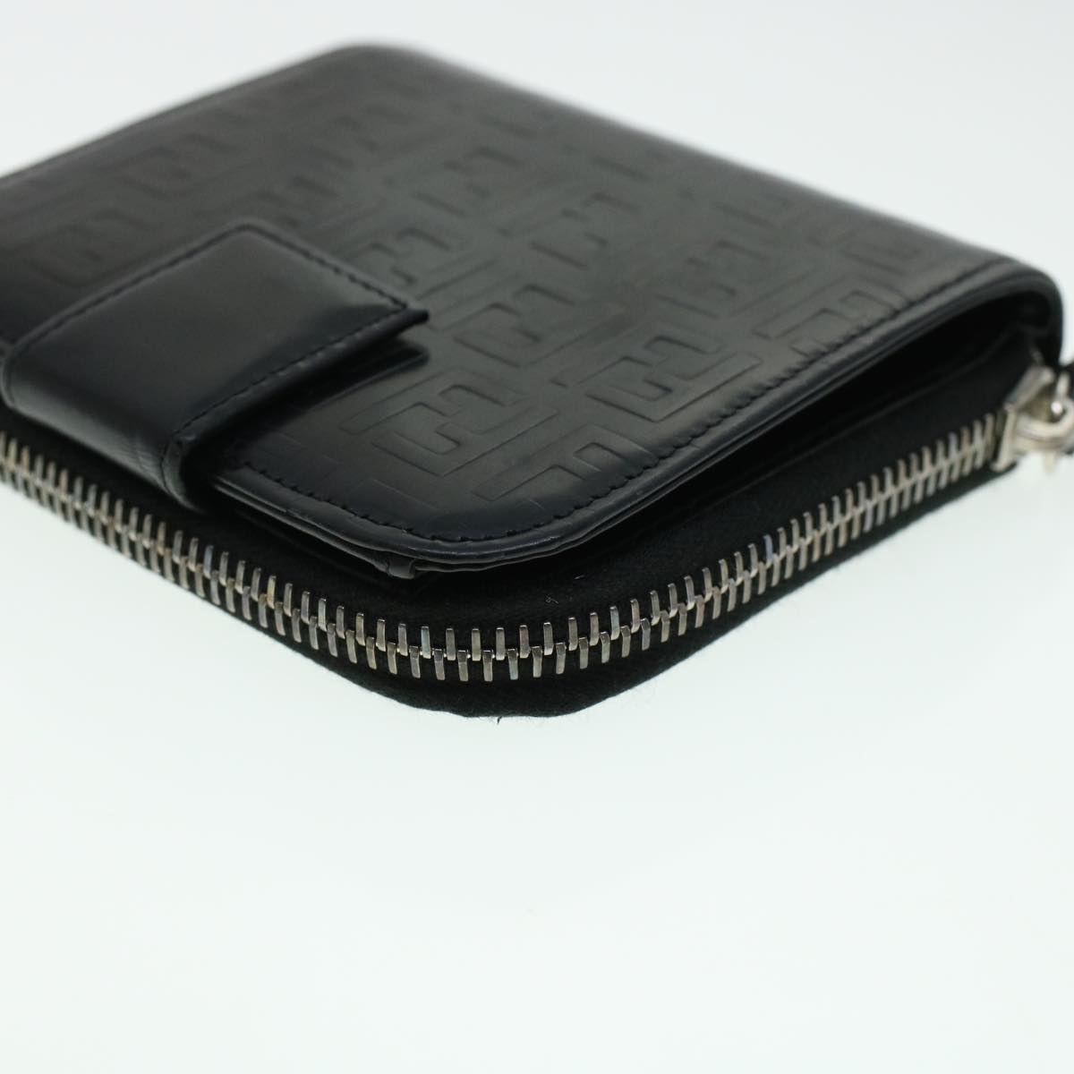 FENDI Zucca Canvas Wallet Leather 2Set Black Brown ac1941