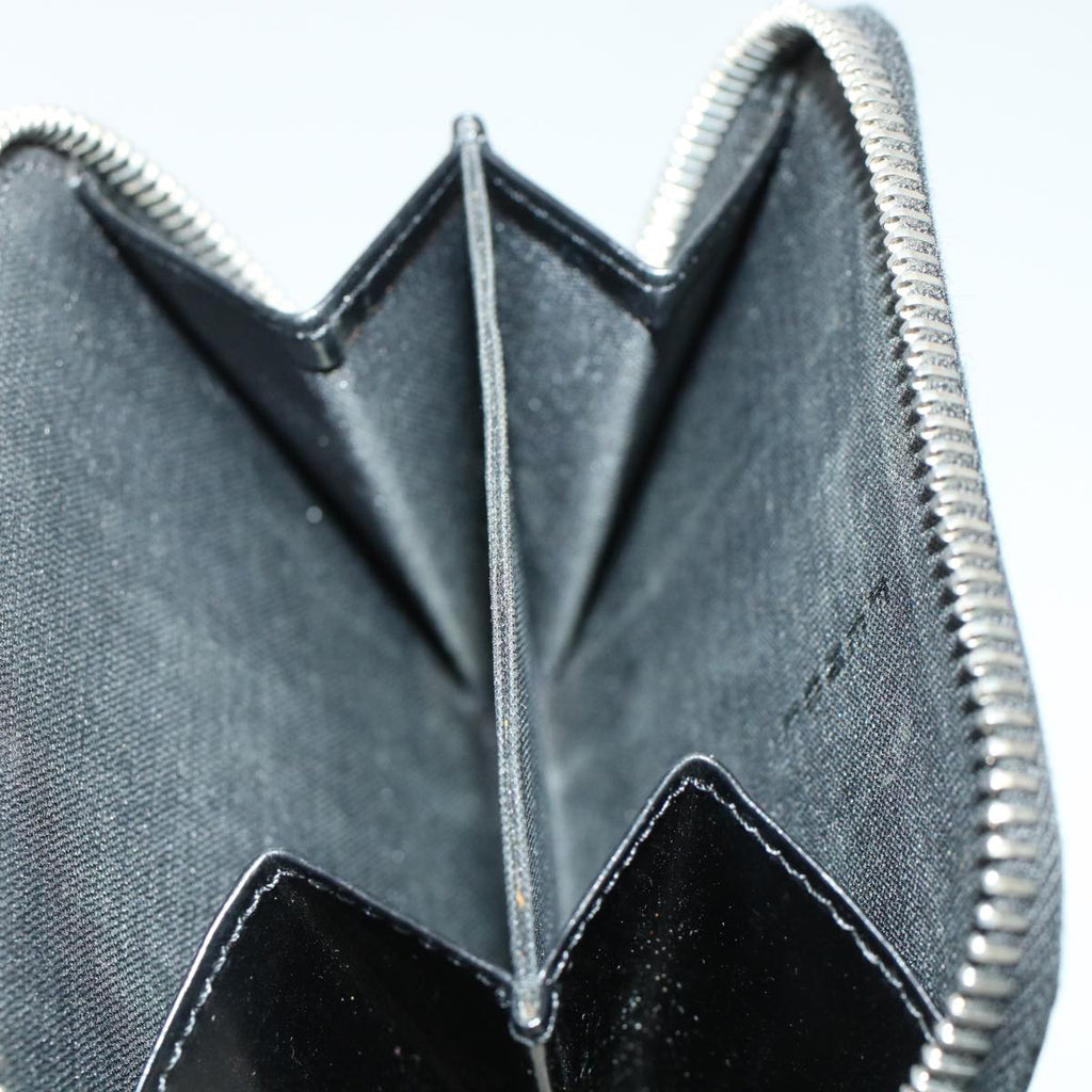 FENDI Zucca Canvas Wallet Leather 2Set Black Brown ac1941