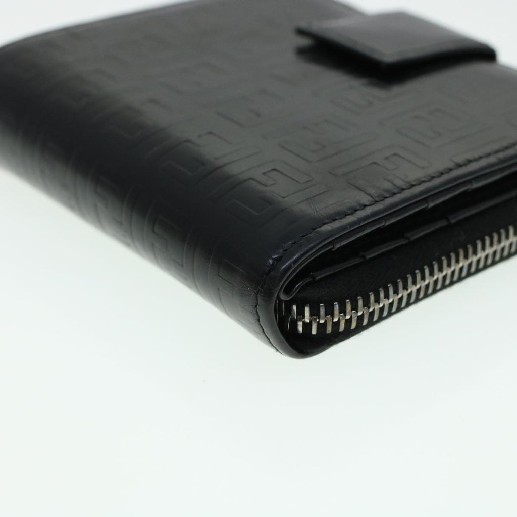 FENDI Zucca Canvas Wallet Leather 2Set Black Brown ac1941