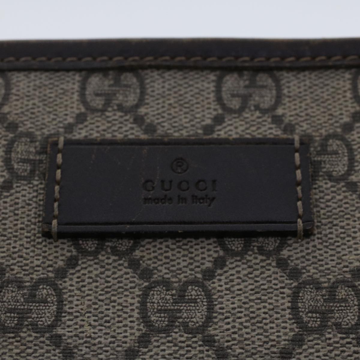 GUCCI GG Canvas Tote Bag PVC Leather Beige 211138 ac1991