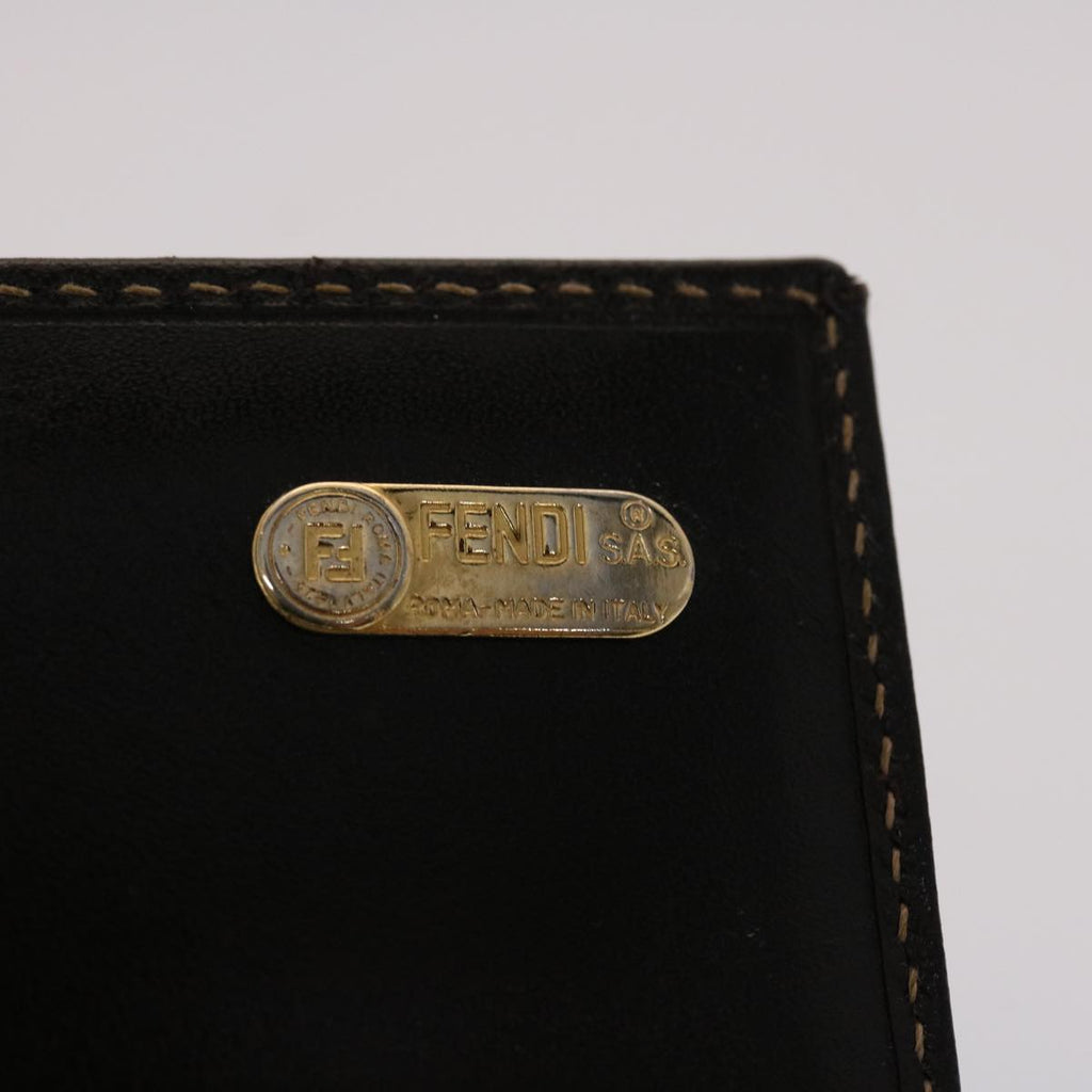 FENDI Zucca Canvas Long Wallet Black Brown 2309-30851/088 ac2046