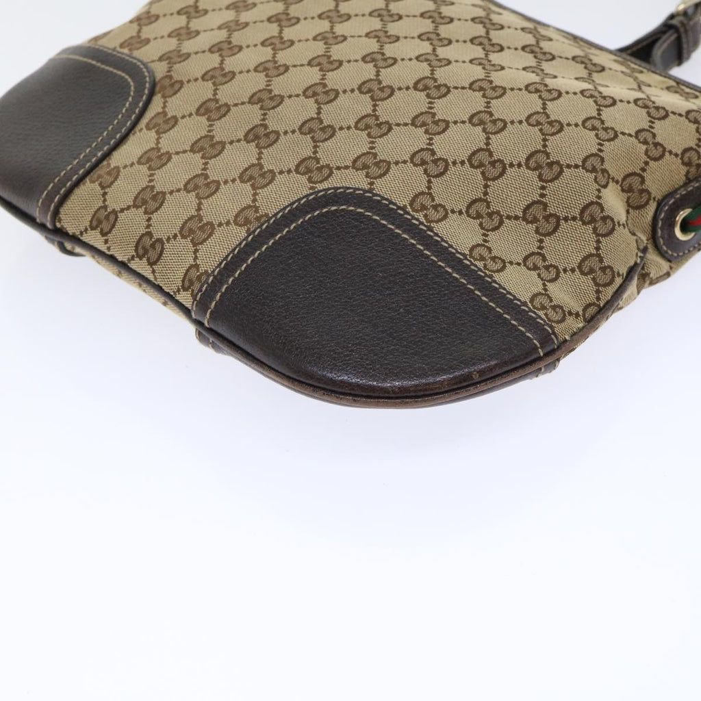 GUCCI GG Canvas Web Sherry Line Shoulder Bag Beige Red Green 204939 ac2072