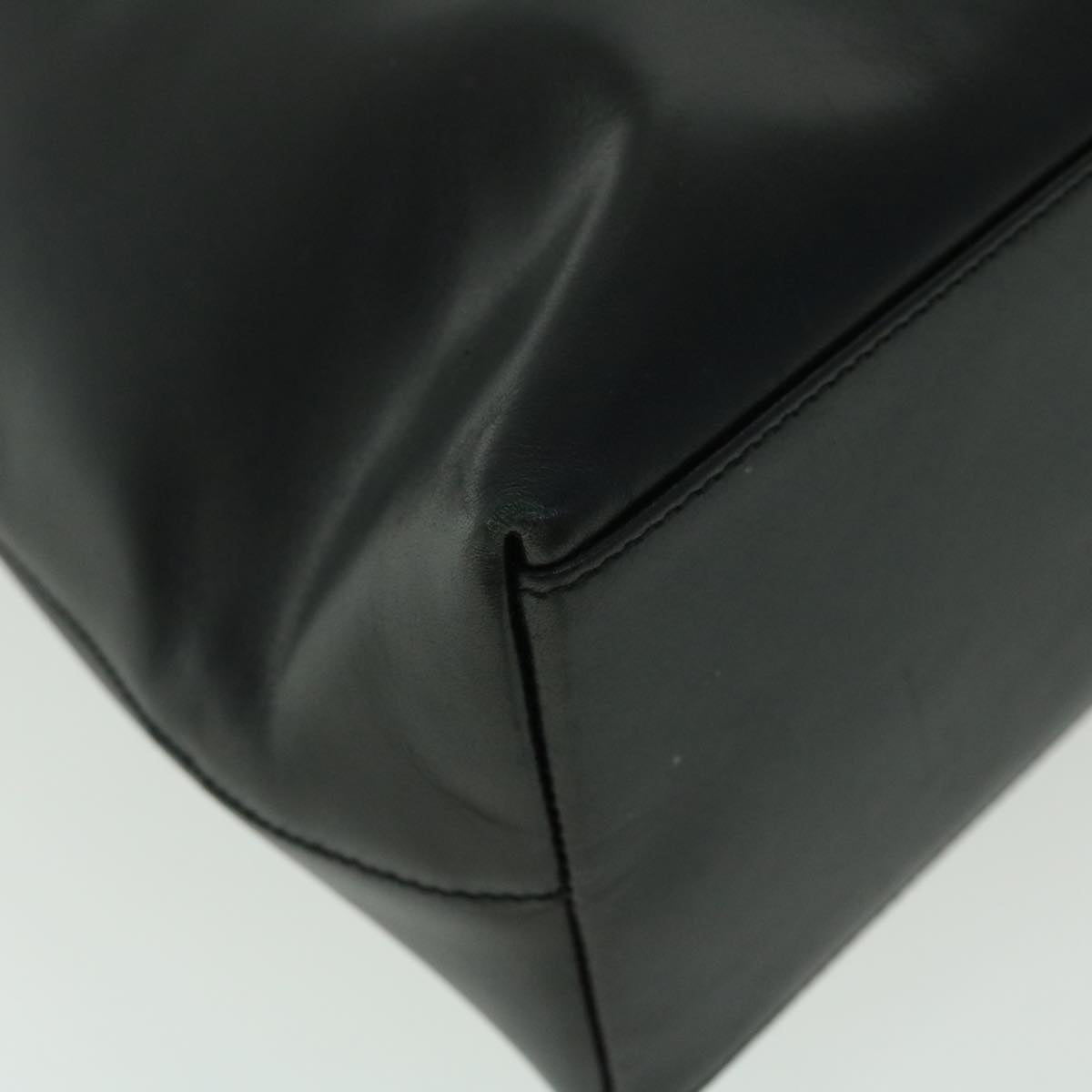 GUCCI Bamboo Shoulder Bag Leather Black 001.3007.001274 ac2080